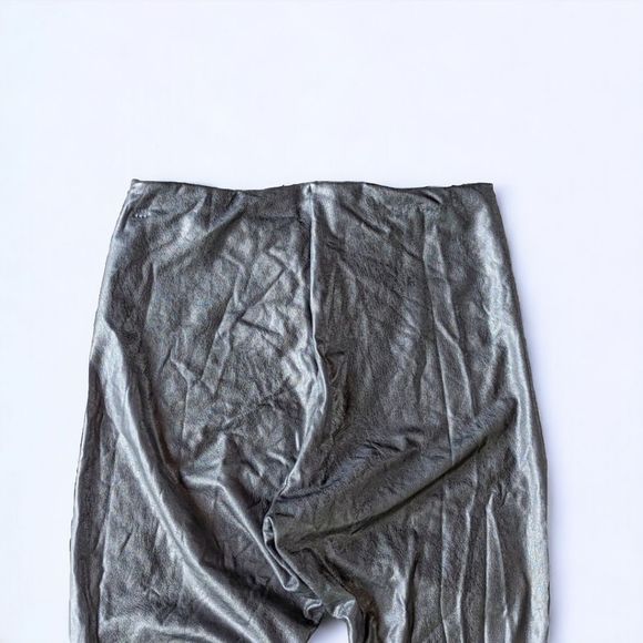 Commando Women's Faux Leather Stretch Leggings in Black Elastic High Waist Sz XL - Picture 6 of 9